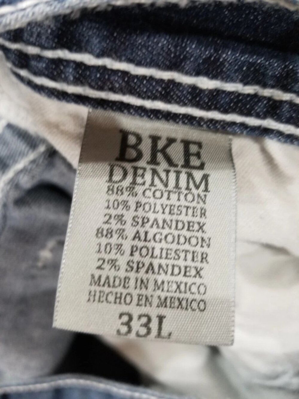 BKE Denim Carter Jeans Size 36W / 33L Boot Cut (10 Inch Rise) - Picture 8 of 12